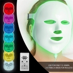 7 cores de luz LED máscara facial rejuvenescimento da pele LED máscara fototerapia cuidados com o rosto beleza