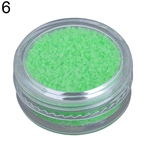7 Cores Pigmento Luminoso Unha Fluorescente Glitter Pó Lantejoulas Decoração Manicure