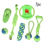 7PC Dog Toy mastiga Cotton Rope Knot Bola de ranger os dentes Pet Brinquedos c?es grandes