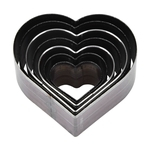 7Pcs 20-50mm Lovely Heart Shaped DIY Leather Craft Cutting Mold Leather Cutting Die