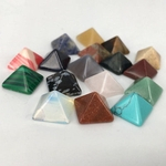 7Pcs Multi-color Natural Energy Stone Pyramid Shape Jewelry Making Presente De Artesanato