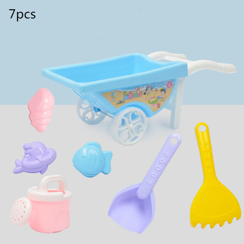 7pcs / set crianças Mini Utility Praia Brinquedos Set para miúdos criança cor aleatória