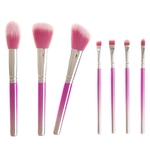7pcs / Set Makeup Brushes Electroplate Handle Fiber Cabelo Rosto P¨® Foundation Eyeshadow Brushes Mulheres Make Up Tools