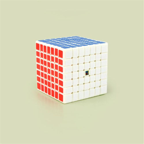 7x7 Professional Brain Teaser Twisty enigma competição Magic Cube Branco Velocidade