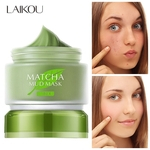 85g de argila verde Matcha máscara da lama de Longa Duração Oil Control Moisturizing encolher poros limpeza