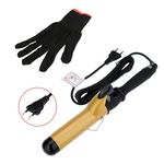 38mm Ceramic Barrel Hair Curling Iron Hair Wand Curler Roller with Glove Haircare Styling Tool EU Plug 220-240V W2584