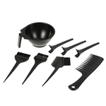 8pcs cabelo coloração capilar ferramenta para colorir Kit Salon tingimento Comb Escova Bacia clipes Seccionadoras preto conjunto de ferramentas de cabeleireiro