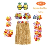 8pcs / set Mulheres Sexy Praia havaiana Hula Vestido Costume Party