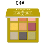 9 cores Pro Eyeshadow Palette Matte Shimmer impermeáveis ¿¿Sombras de longa duração Eye