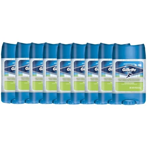 9 Desodorantes Gillette Clear Gel Power Rush 82g