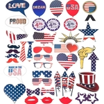 Amyove Lovely gift 39pcs / set Dia da Independência da etiqueta do partido Estados Unidos Suprimentos Decoração