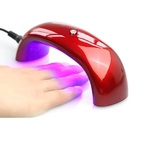 9W prego secador Fotopolimerizador Mini LED prego lâmpada UV fototerapia Máquina Lamp Arco-íris portátil prego secador polonês
