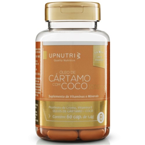 Óleo de Cártamo + Coco (60 Cápsulas) Upnutri - Tricae