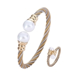 A02 inoxidável anel pulseira de aço Feminino temperamento jóias dom feminino