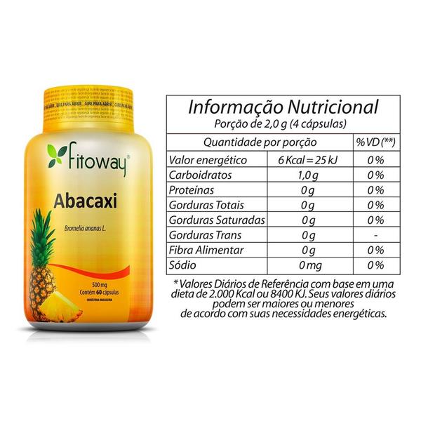Abacaxi 60 Capsulas Fitoway