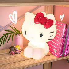 Abajur Luminária Infantil Bivolt Led Hello Kitty - Branco - Mega