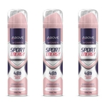 Above Women Desodorante Sport Energy 48hs 150ml (kit C/03)