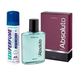 Absoluto Fiorucci Kit Colônia 100ml + Desodorante S/Perfume 170ml