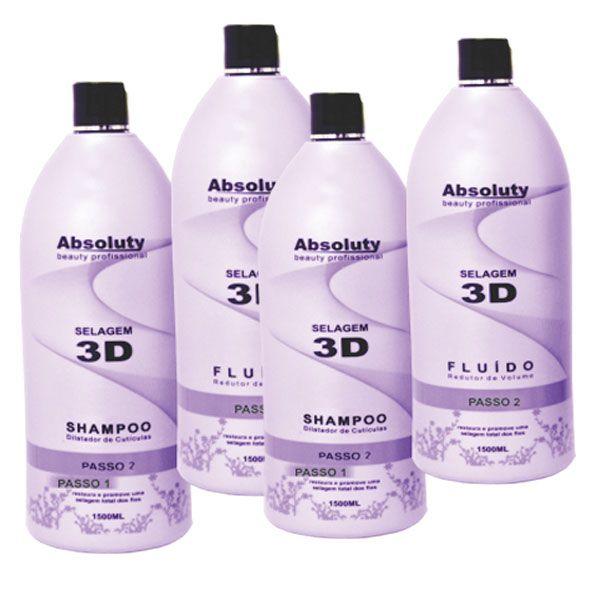 Absoluty Beauty Selagem 3D Combo com 2 Kits Completos - Absoluty Beauty 3D
