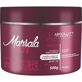 Absoluty Color Máscara Marsala Hot 500gr