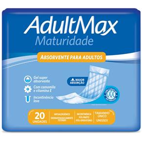 Absorvente Adultmax Maturidade - 20 Unidades
