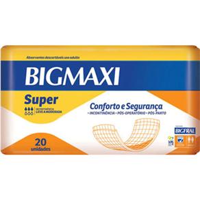Absorvente Bigmaxi Super Bigfral - 20 Unidades