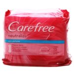 Absorvente Carefree Neutralize S/Perfume 15unid