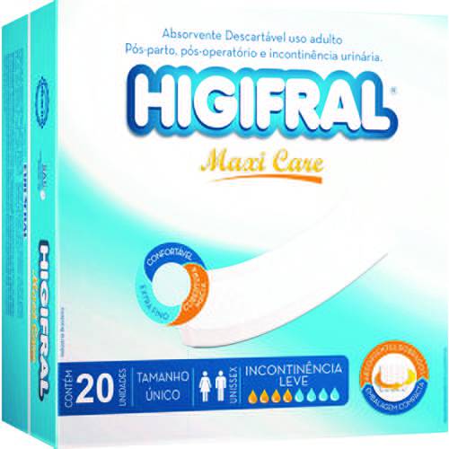 Absorvente Geriátrico Higifral Maxi Care - 240 Unidades