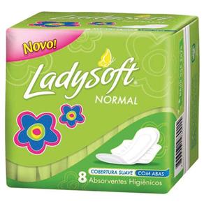 Absorvente Higienico Ladysoft Normal Suave Abas Melhoramentos Pct.C/08