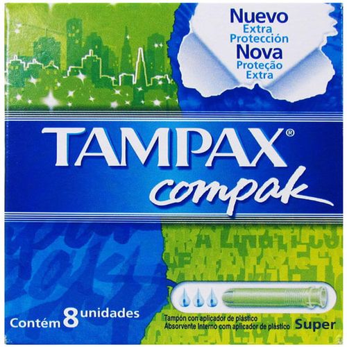 Absorvente Interno Tampax C/8 Compak Super