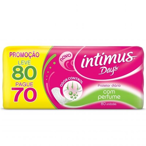Absorvente Intimus Days Odor Control com Perfume 80 Unidades