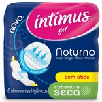 Absorvente Intimus Noturno seca com abas, 8 unidades