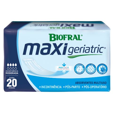 Absorvente Maxi Geriatric Biofral Pacote com 20 Unidades