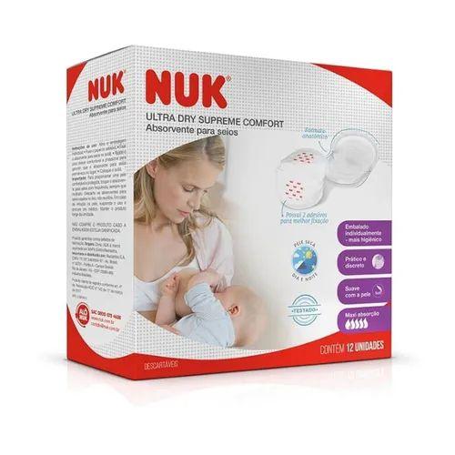 Absorvente para Seios Ultra Dry Supreme Comfort C/12 Unidades - Nuk