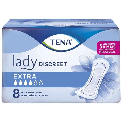 Absorvente Tena Lady Discreet Extra Pct C/ 8