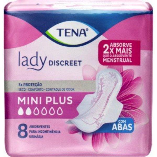 Absorvente Tena Lady Discreet Mini Plus 8 Unidades