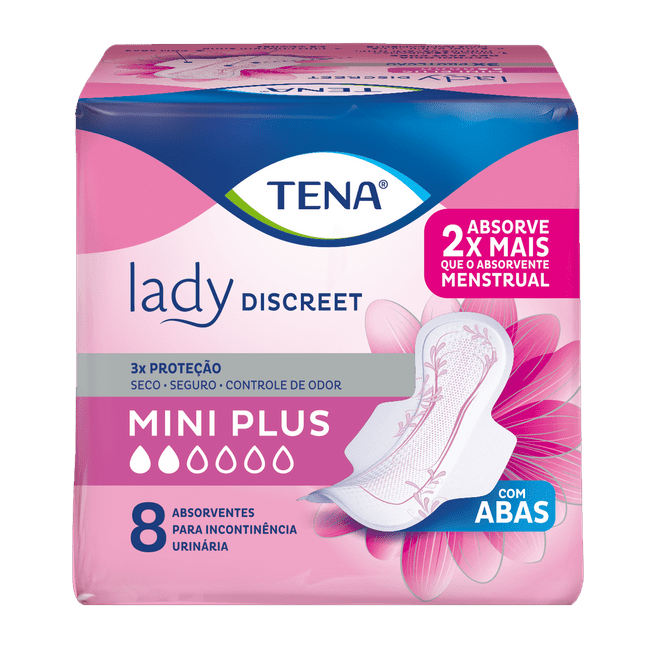 Absorvente Tena Lady Discreet Mini Plus