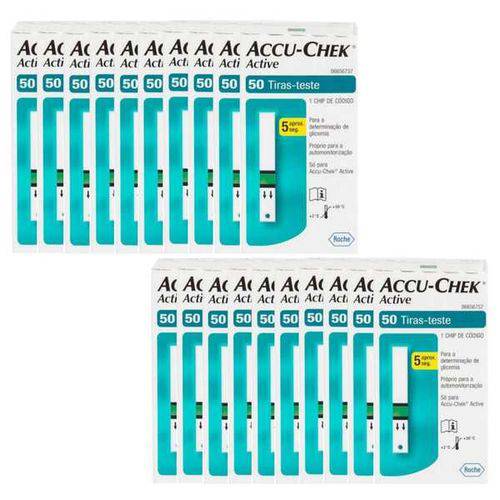 Accu-chek Active com 50 Tiras Reagentes 20 Unidades