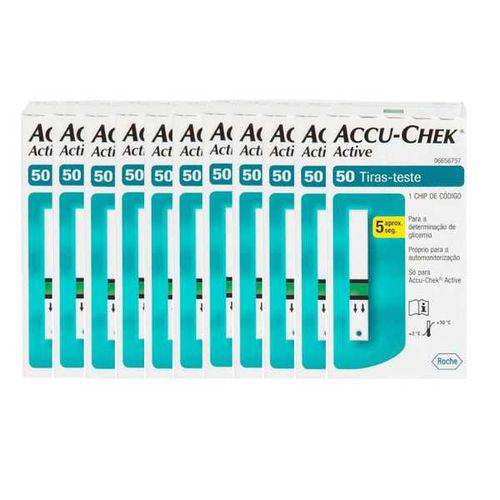 Accu-chek Active com 50 Tiras Reagentes 11 Unidades