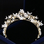 Acess¨®rios de cristal cocar coroa de casamento do diamante Crystal Crown HG244