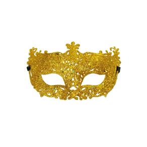 Acessório Carnaval Festa Fantasia Mascara Elegancia Ouro - Dourado
