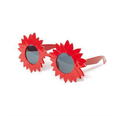 Acessório Óculos Flor Vermelho - 1 Unidade - Cromus
