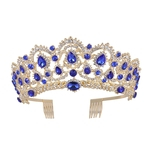 Acessórios de cabelo Wedding Charming elegante Crown Rhinestone nupcial Tiara