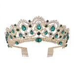 Acessórios de cabelo Wedding Charming elegante Crown Rhinestone nupcial Tiara