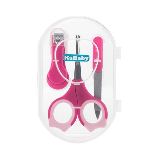 Acessórios de Higiene - Conjunto de Manicure Premium - Rosa - Kababy