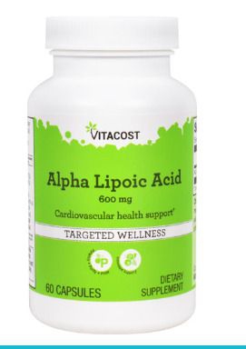 Ácido Alfa Lipoico 600mg - 60 Cápsulas - Vitacost