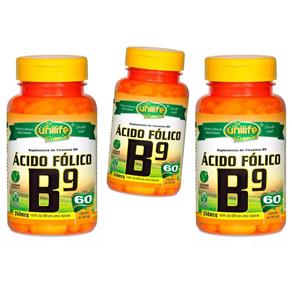 Ácido Fólico Vitamina B9 180 Cápsulas Rejuvenescedor Celular - Natural - 180 Cápsulas