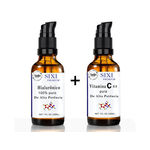 Acido Hialuronico + Vitamina C 30 Ml Alta Potencia - Kit Serum para o Rosto Anti Idade Antioxidante