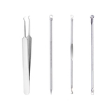 Acne Needle 4 conjuntos de ferramentas Blackhead Acne Acne Needle