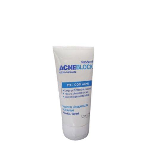 AcneBlock Nixoderm Sabonete Líquido Facial 150ml - 0,25% Triclosano